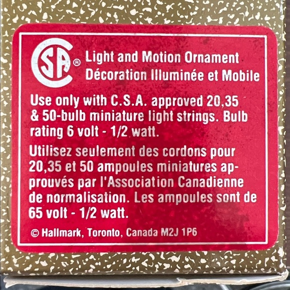 VINTAGE 1990 Hallmark Keepsake "Starlight Angel" Magic Light ornament LIGHTS UP! - Picture 13 of 13